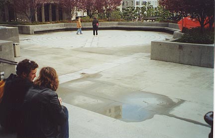 The outdoor labyrinth at St. Mark's