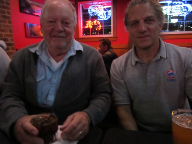 We all had bacon cheeseburgers Monk's specialty! Cubtober sweatshirts from a few years ago -- relevant today!!!