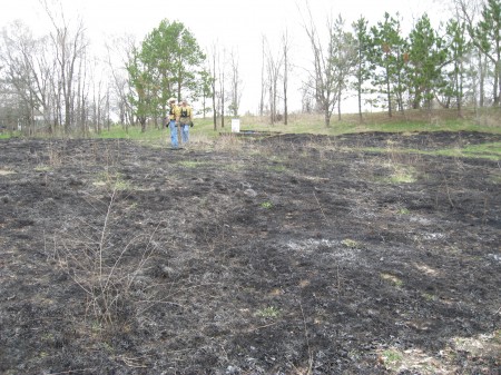 smoke clears quickly when there is no more fuel