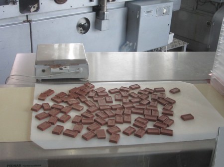 the end result of the complicated demonstration of Lindt chocolate.. treat!